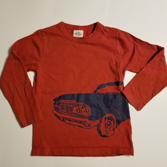 2010 vguc Mini Boden boy 5-6 years long sleeve car tee - Picture 3 of 7